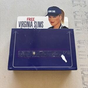 Vintage 90s Virginia Slims Cigarette Advertising Display Box Baseball